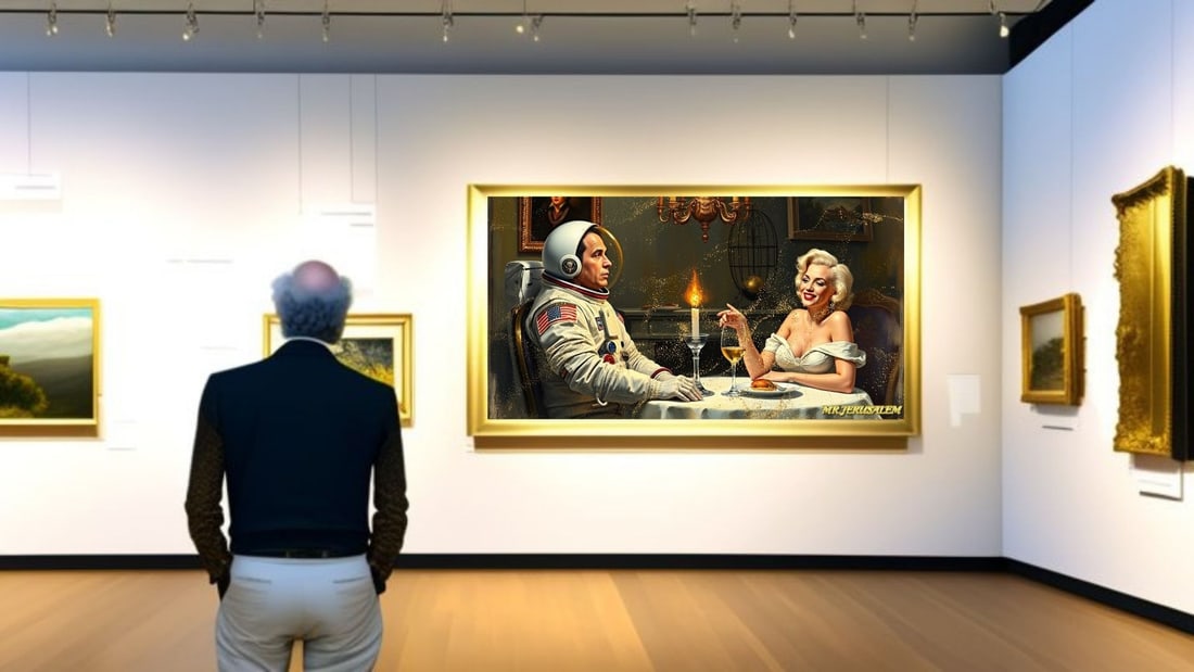 Neil Armstrong - Dinner With Marilyn Monroe-D2, Limited Edition of 50 Pieces, Signed & Numbered - 2