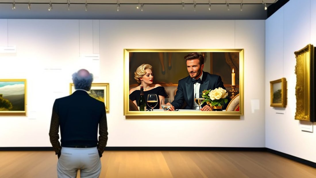 David Beckham - Dinner With Marilyn Monroe-D2, Limited Edition of 50 Pieces, Signed & Numbered - 2