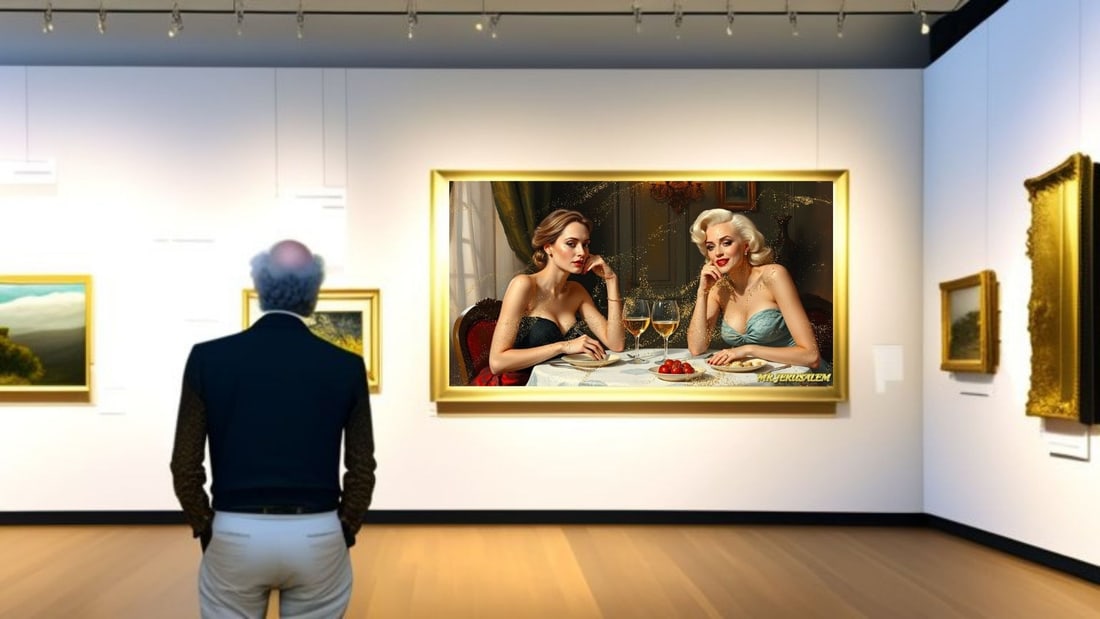 Angelina Jolie - Dinner With Marilyn Monroe- D2, Limited Edition of 50 Pieces, Signed & Numbered - 2