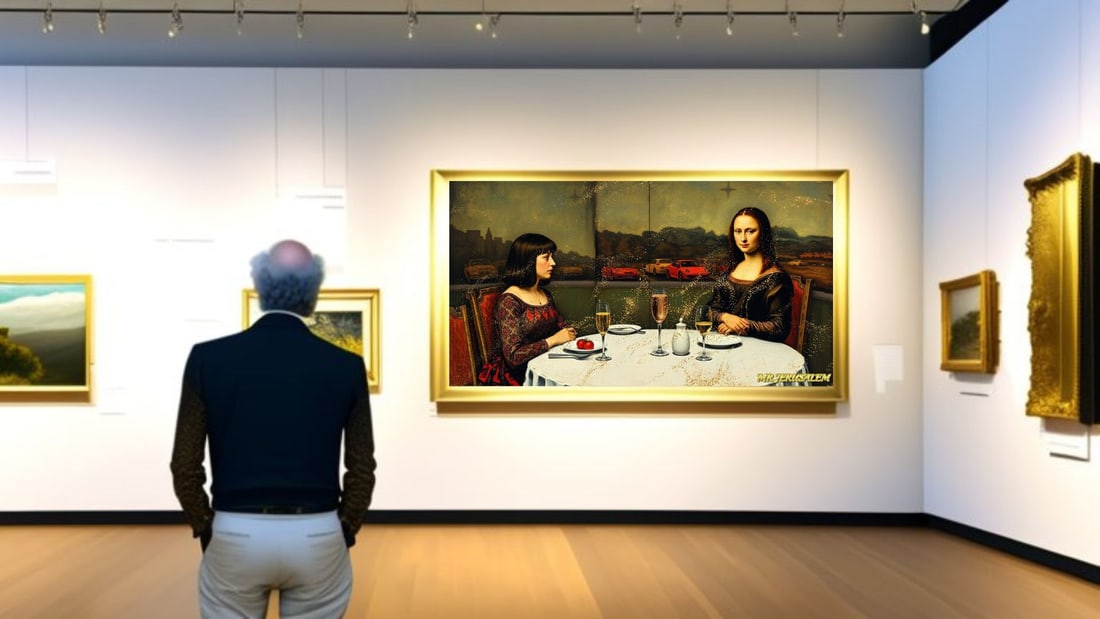 Yayoi Kusama - Dinner With Mona Lisa-D1, Limited Edition of 50 Pieces, Signed & Numbered - 2