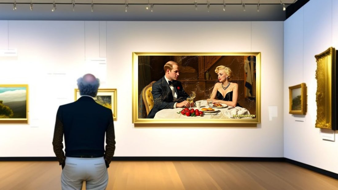 Prince William - Dinner With Marliyn Monroe-D2, Limited Edition of 50 Pieces, Signed & Numbered - 2