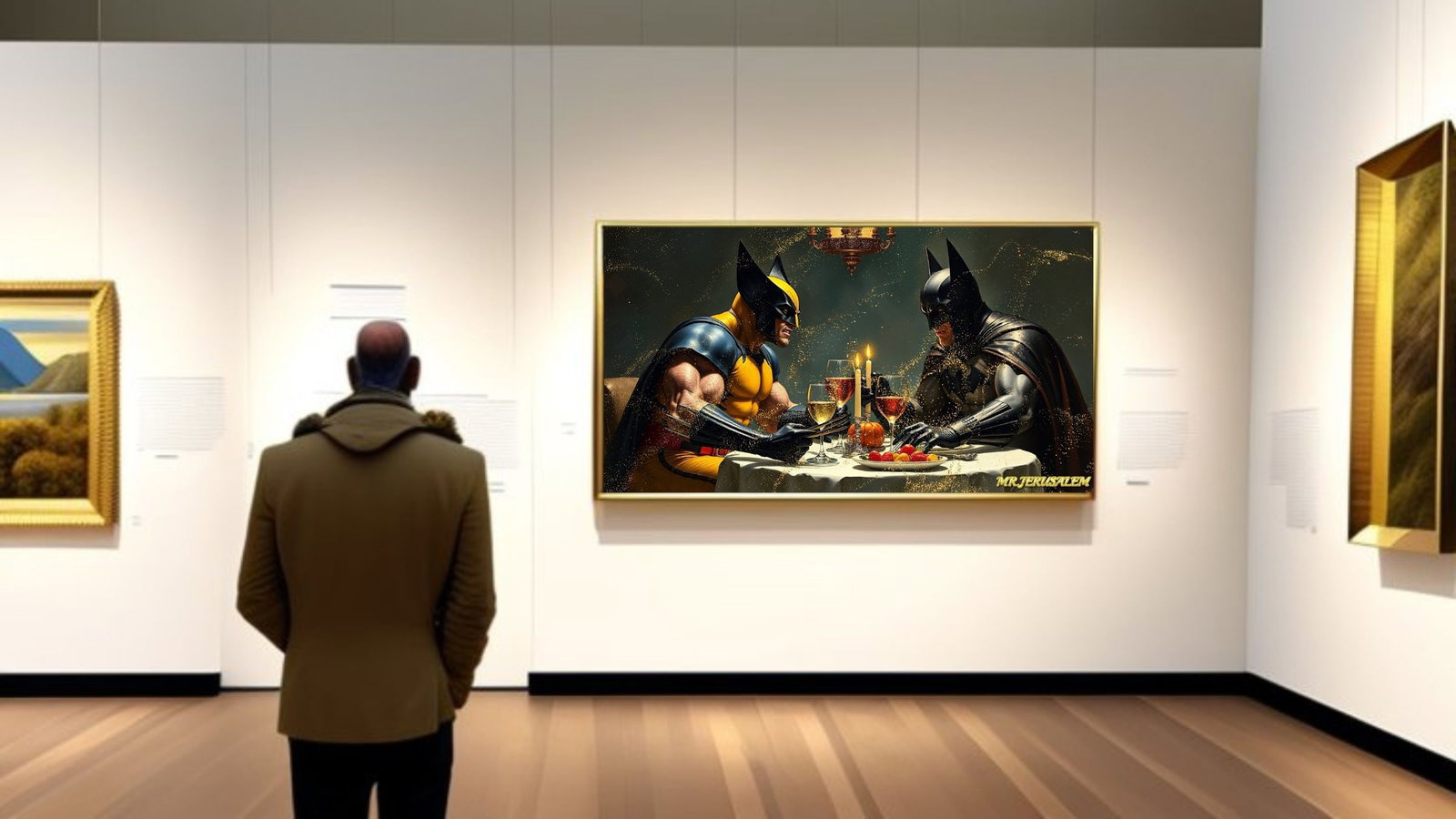 Wolverine- Dinner With Batman-D2, Limited Edition of 50 Pieces, Signed and numbered - 2