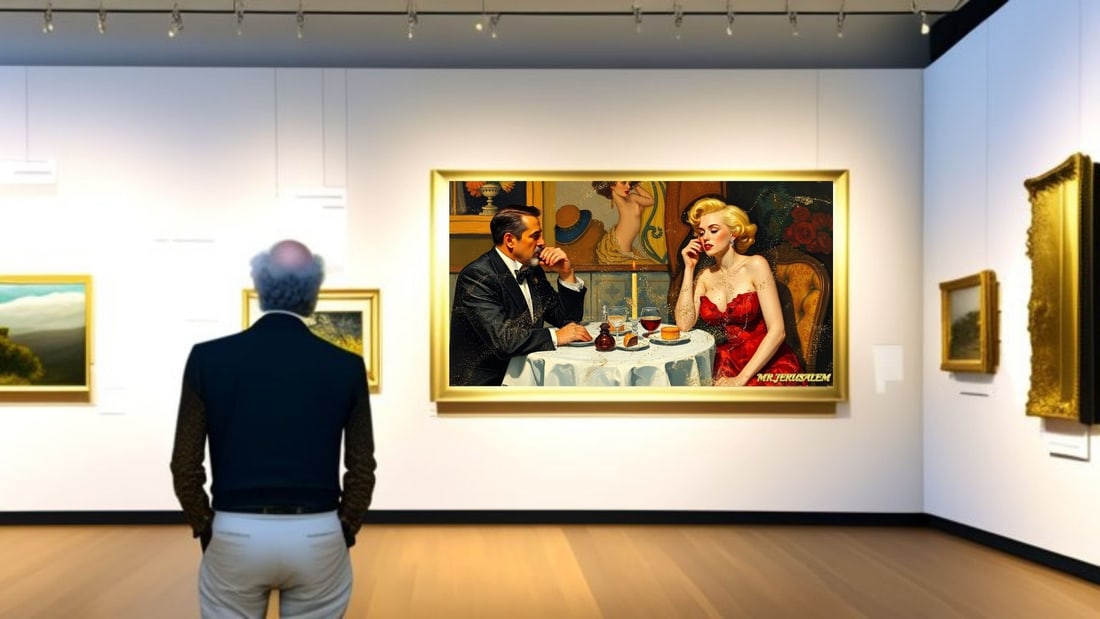 Gustav Klimt - Dinner With Marilyn Monroe-D1, Limited Edition of 50 Pieces, Signed & Numbered - 2