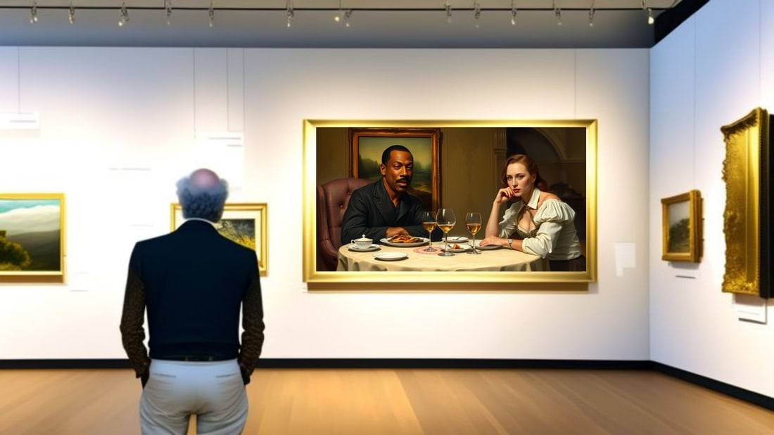 Eddie Murphy - Dinner With Mona Lisa-D2, Limited Edition of 50 Pieces, Signed & Numbered - 2