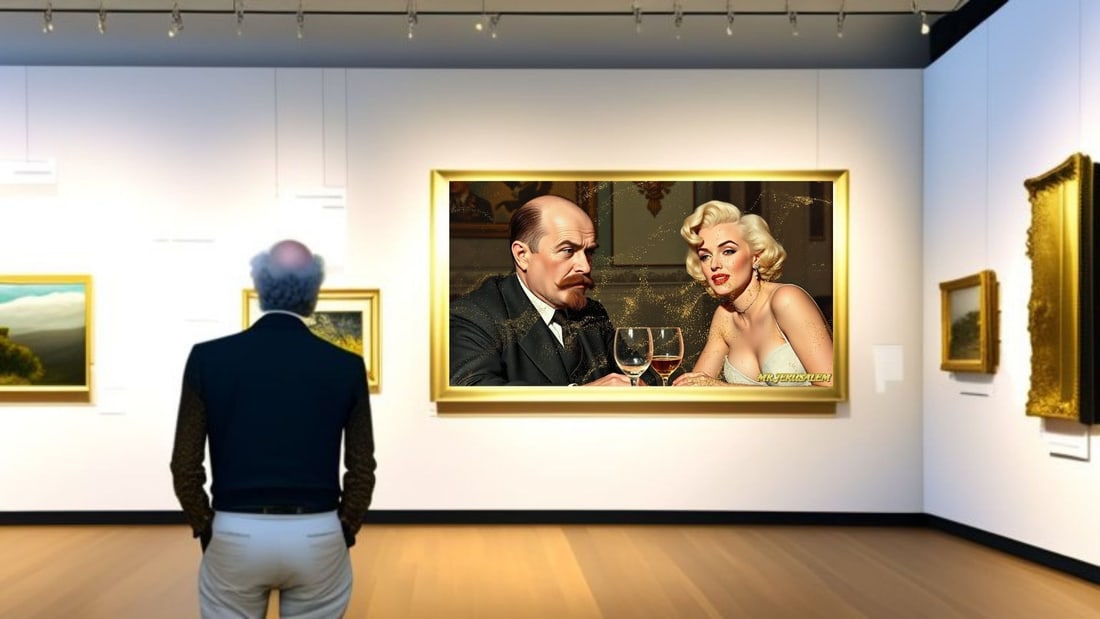 Vladimir Lenin - Dinner With Marliyn Monroe-D2, Limited Edition of 50 Pieces, Signed & Numbered - 2