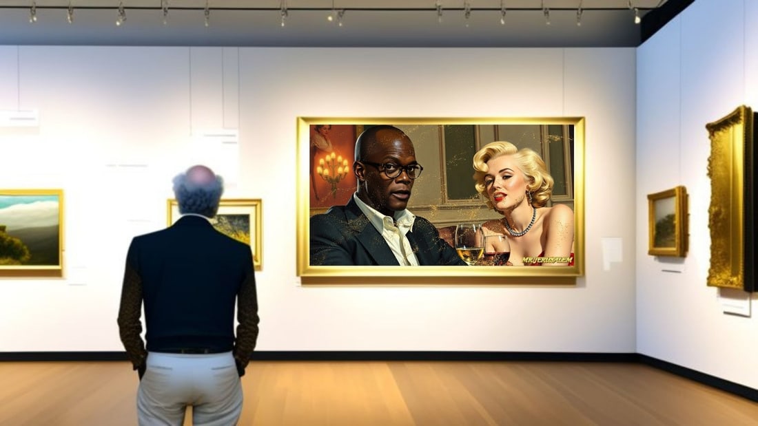 Samuel L. Jackson - Dinner With Marliyn Monroe-D2, Limited Edition of 50 Pieces, Signed & Numbered - 2