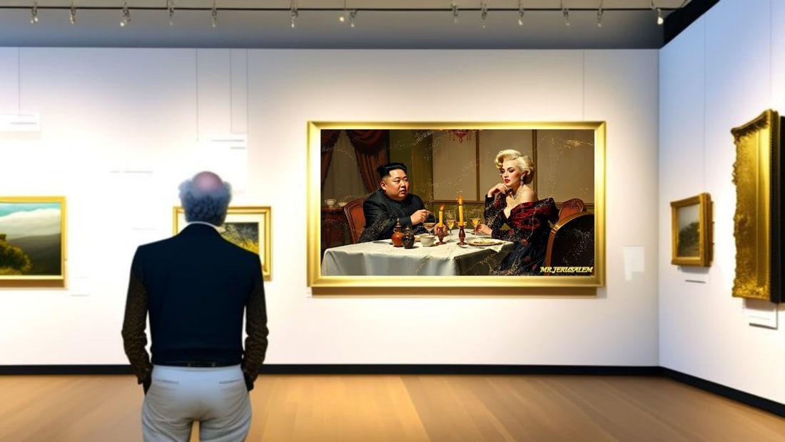 Kim Jong Un - Dinner With Marilyn Monroe-D1, Limited Edition of 50 Pieces, Signed & Numbered - 2