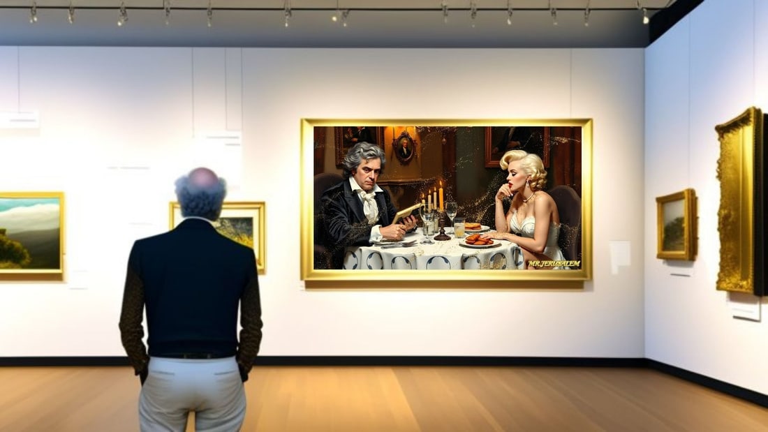 Beethoven - Dinner With Marilyn Monroe- D1, Limited Edition of 50 Pieces, Signed & Numbered - 2