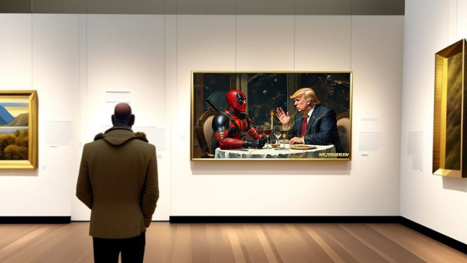 Donald Trump Dinner With Deadpool-D1, Limited Edition of 50 Pieces - 2