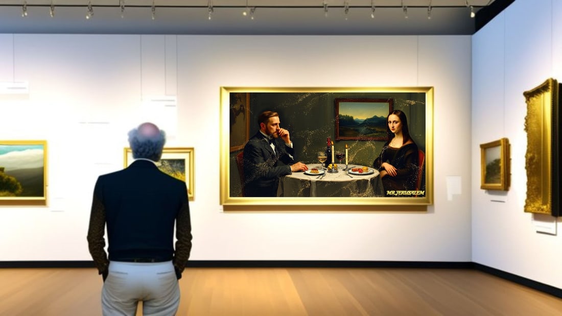 Edvard Munch - Dinner With Mona Lisa-D2, Limited Edition of 50 Pieces, Signed & Numbered - 2
