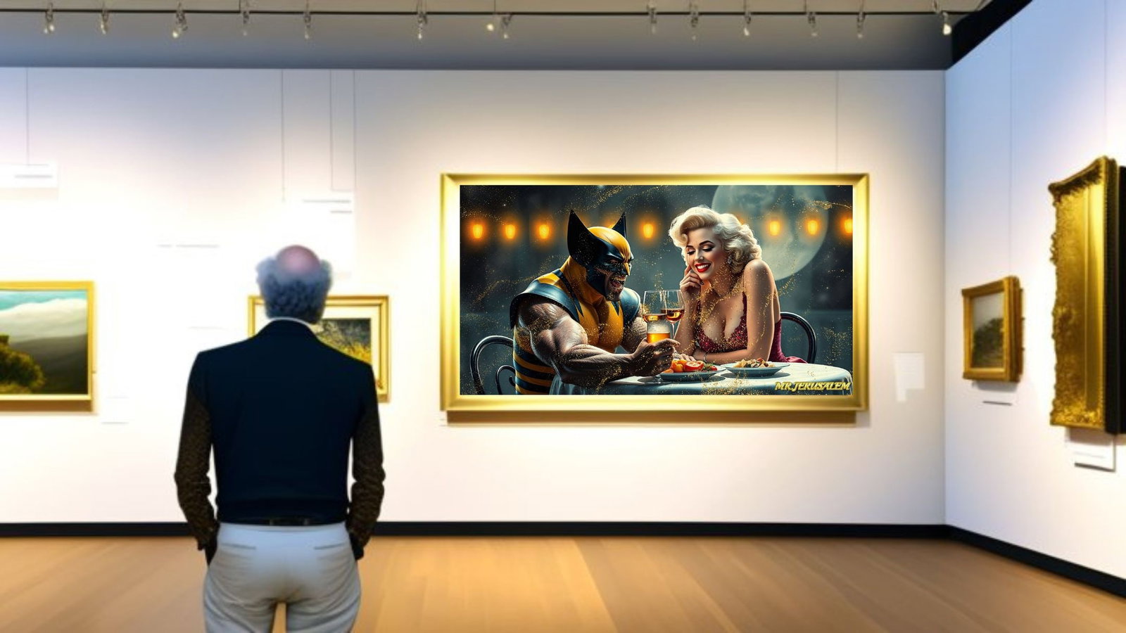 Wolverine - Dinner With Marilyn Monroe-D1, Limited Edition of 50 Pieces, Signed & Numbered - 2