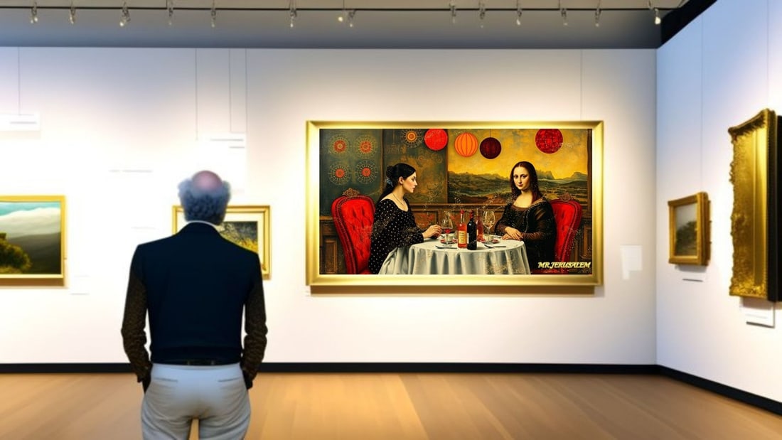Yayoi Kusama - Dinner With Mona Lisa-D2, Limited Edition of 50 Pieces, Signed & Numbered - 2