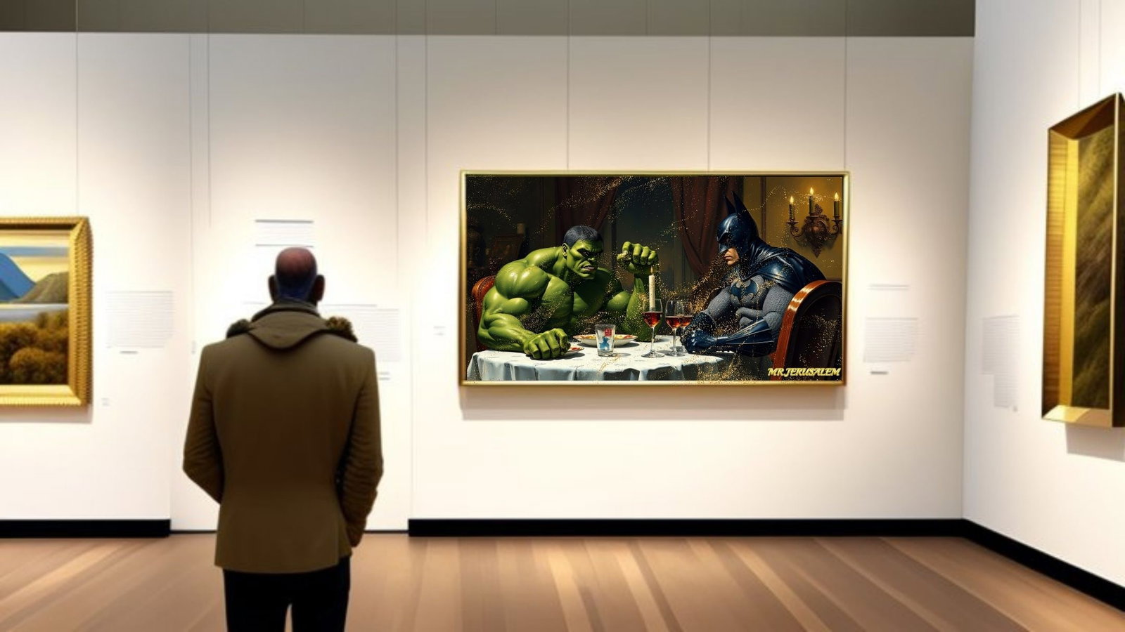 Hulk Dinner With Batman-D2, Limited Edition of 50 Pieces - 2