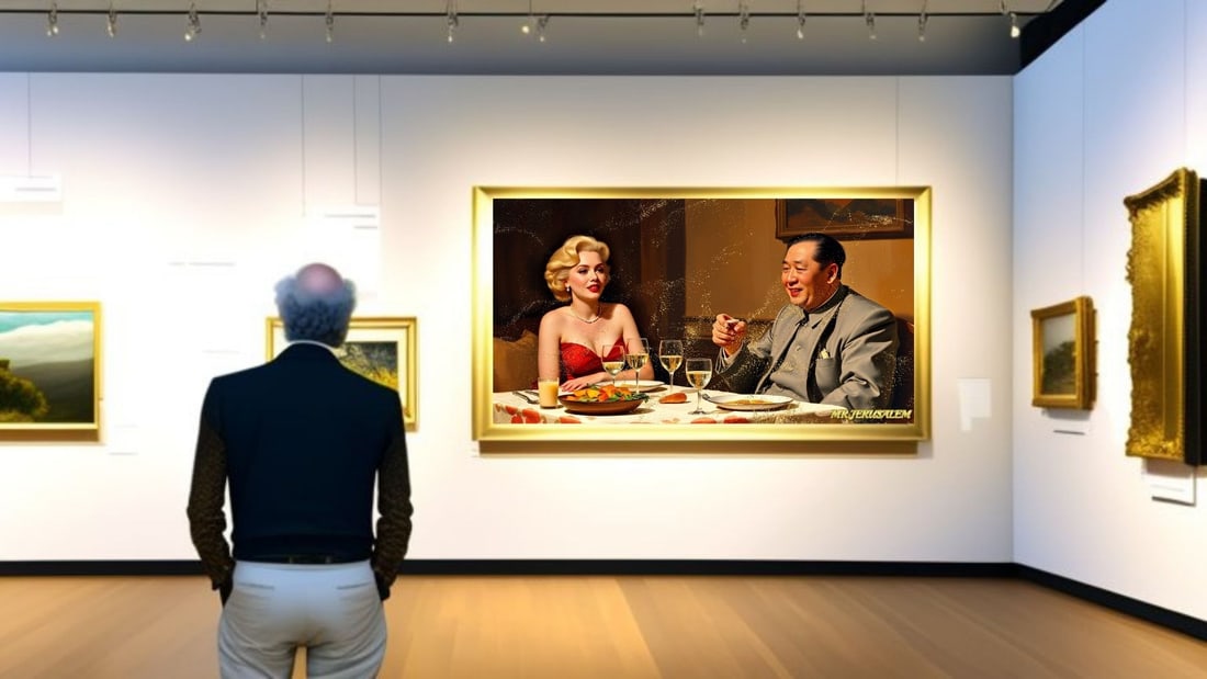 Chairman Mao - Dinner With Marilyn Monroe-D1, Limited Edition of 50 Pieces,Signed & Numbered - 2