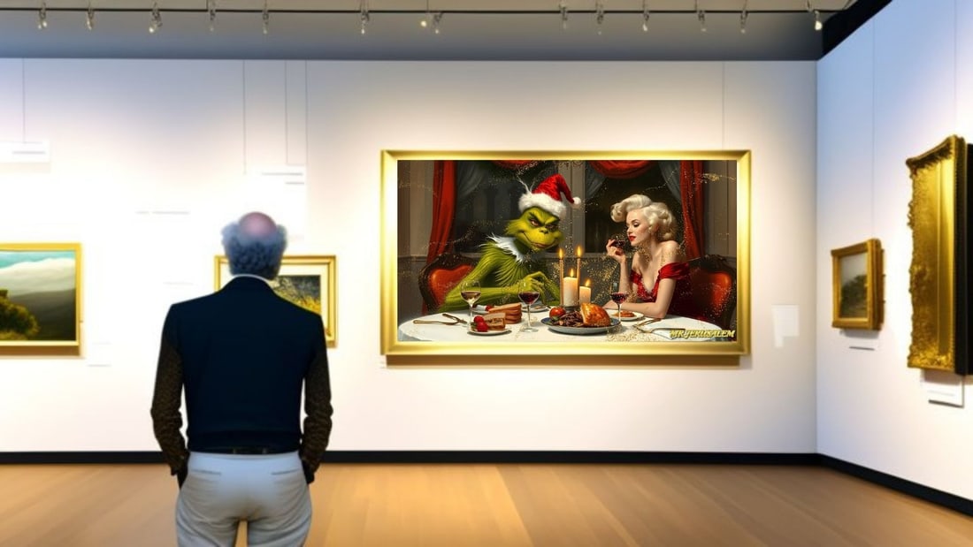 The Grinch - Dinner With Marliyn Monroe-D2, Limited Edition of 50 Pieces, Signed & Numbered - 2