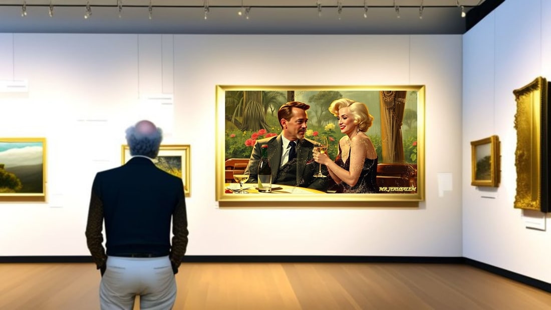 Tom Hanks - Dinner With Marliyn Monroe-D2, Limited Edition of 50 Pieces, Signed & Numbered - 2