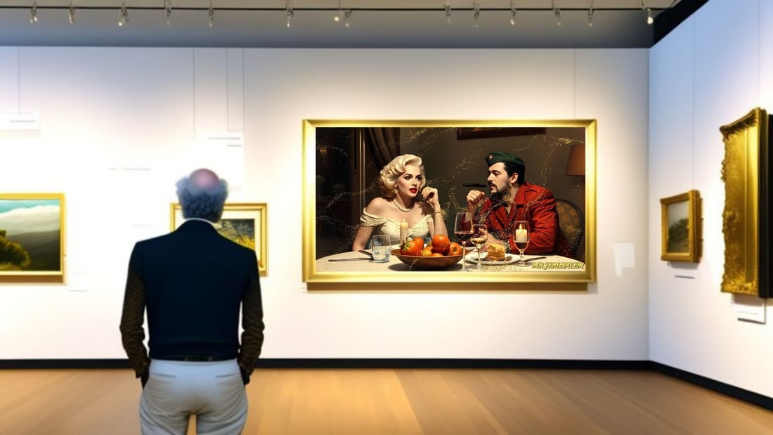 Che Guevara - Dinner With Marilyn Monroe-D1, Limited Edition of 50 Pieces, Signed & Numbered - 2