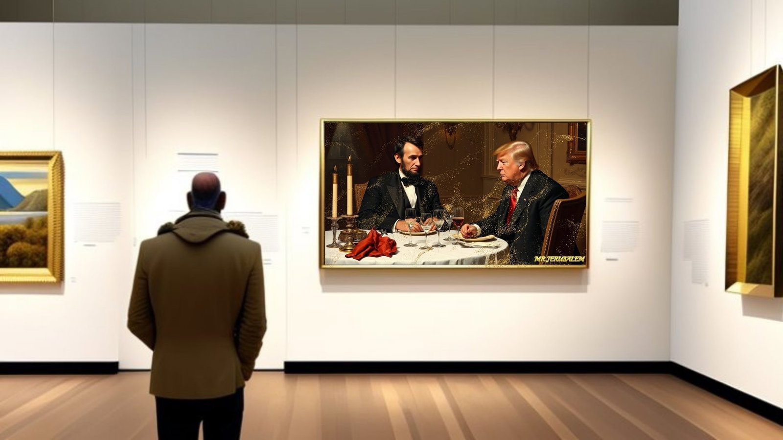 Donald Trump Dinner With Abraham Lincoln-D1, Limited Edition of 50 Pieces - 2