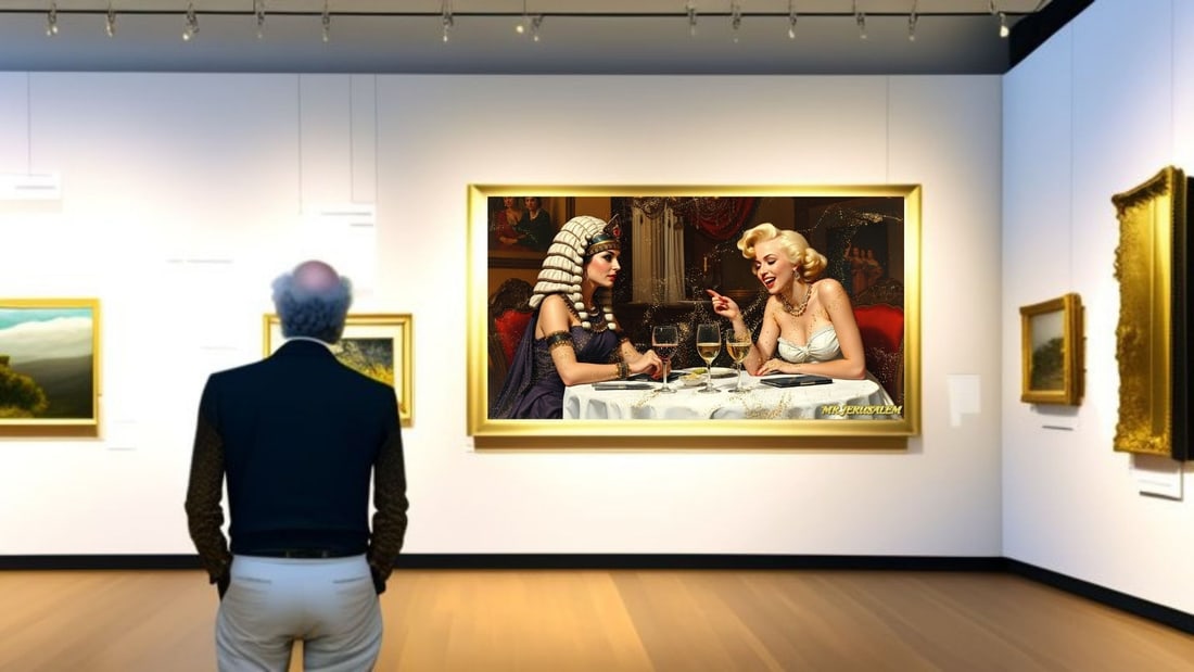 Cleopatra - Dinner With Marilyn Monroe-D1, Limited Edition of 50 Pieces, Signed & Numbered - 2