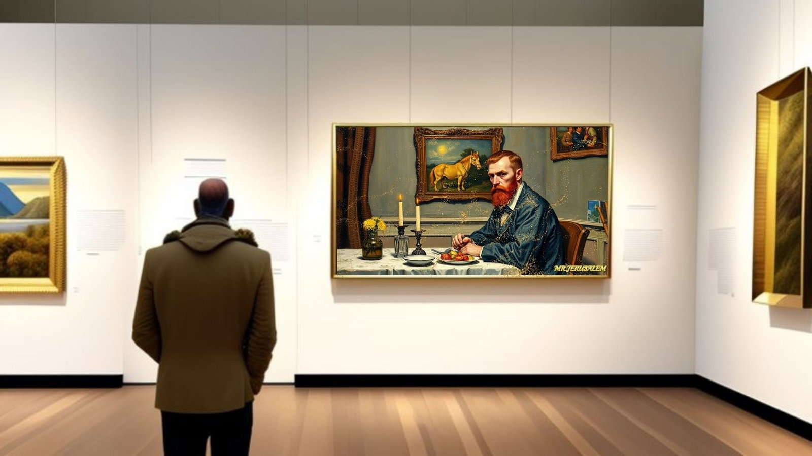 Vincent Van Gogh- Dinner Alone-D1, Mixed Media,Limited Edition of 50 Pieces, Signed and numbered - 2