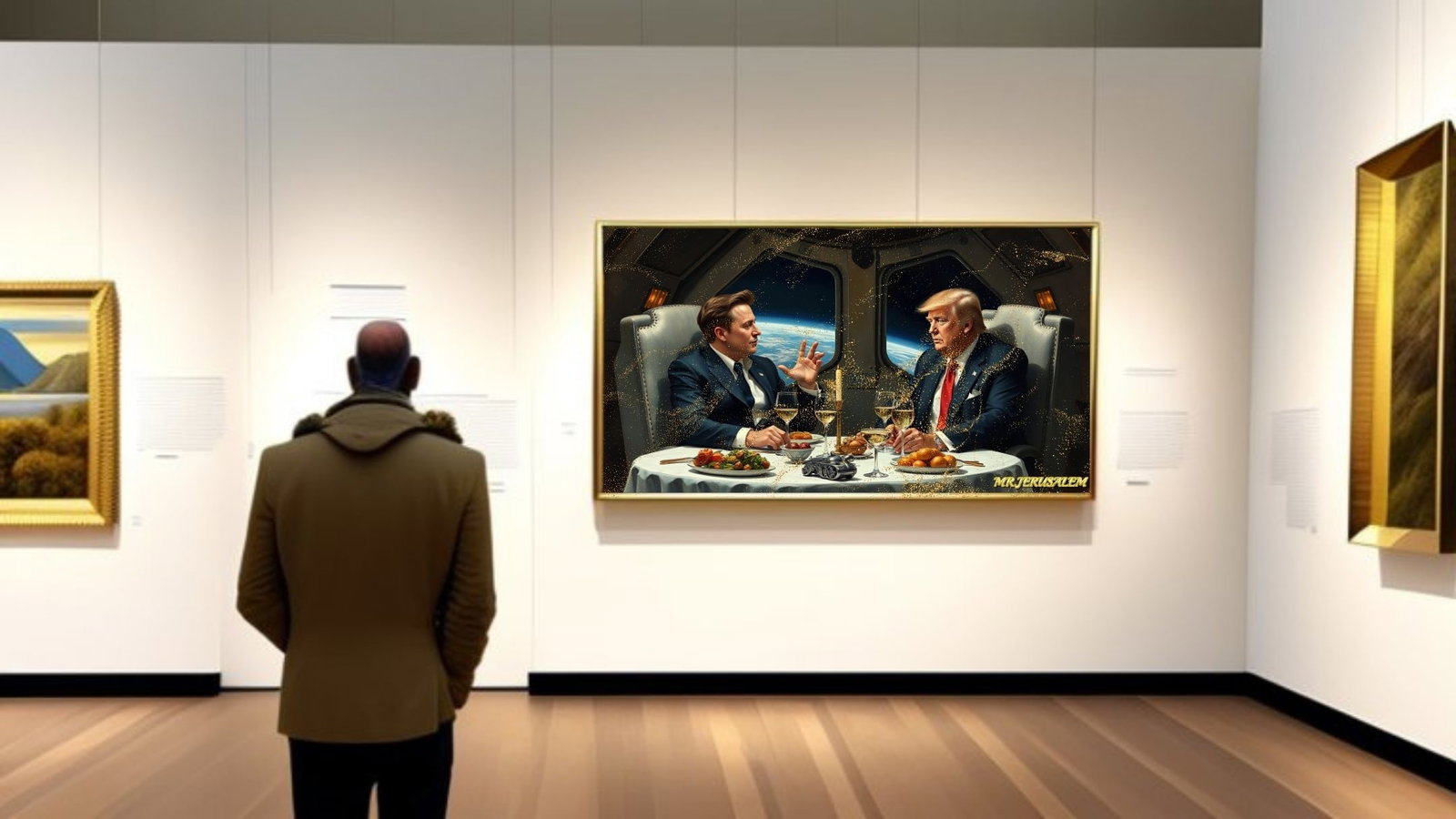 Elon Musk Dinner With Donald Trump-D2, Limited Edition of 50 Pieces - 2