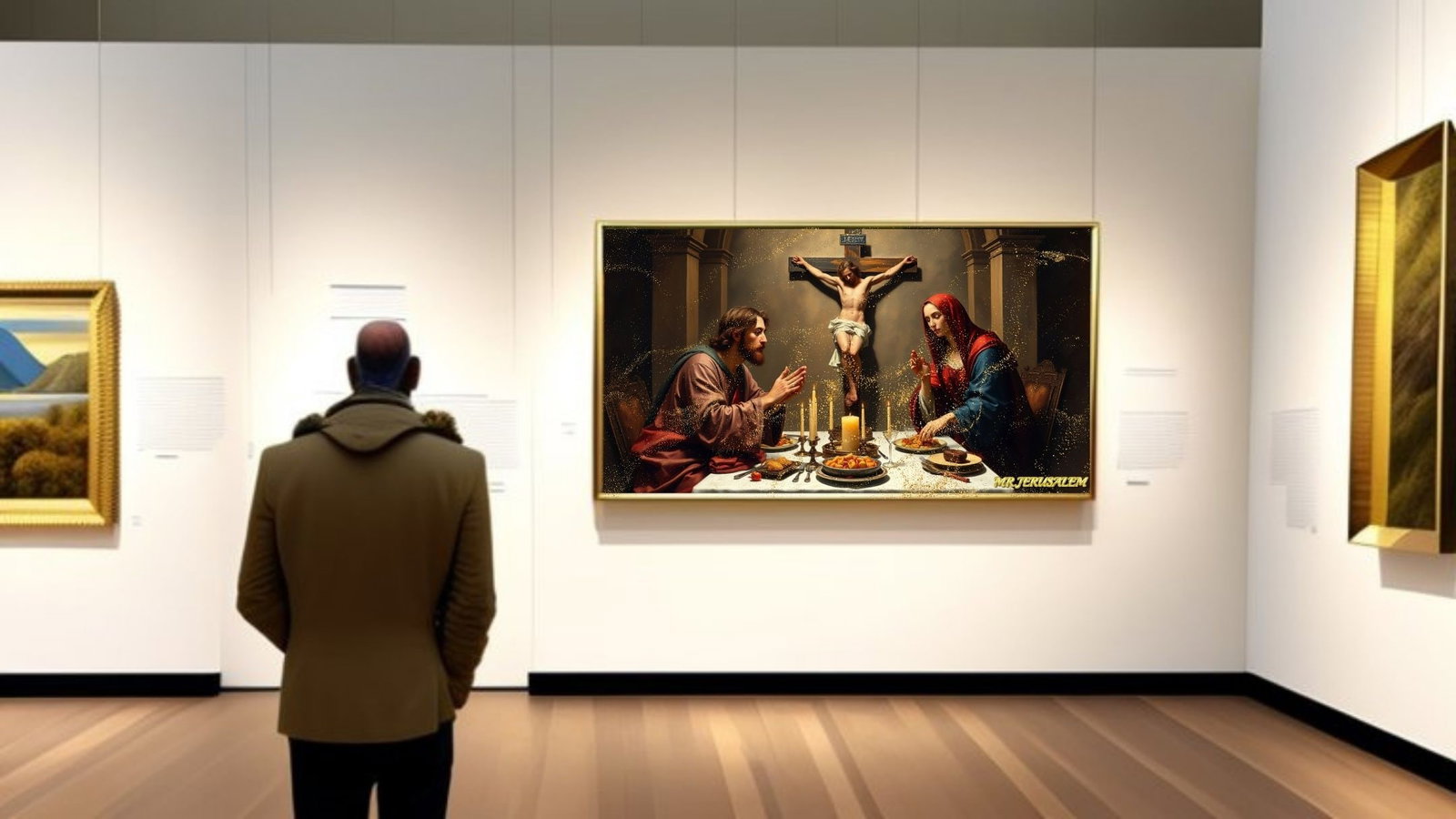 Jesus Christ Dinner With Saint Marry-D2, Limited Edition of 50 Pieces - 2