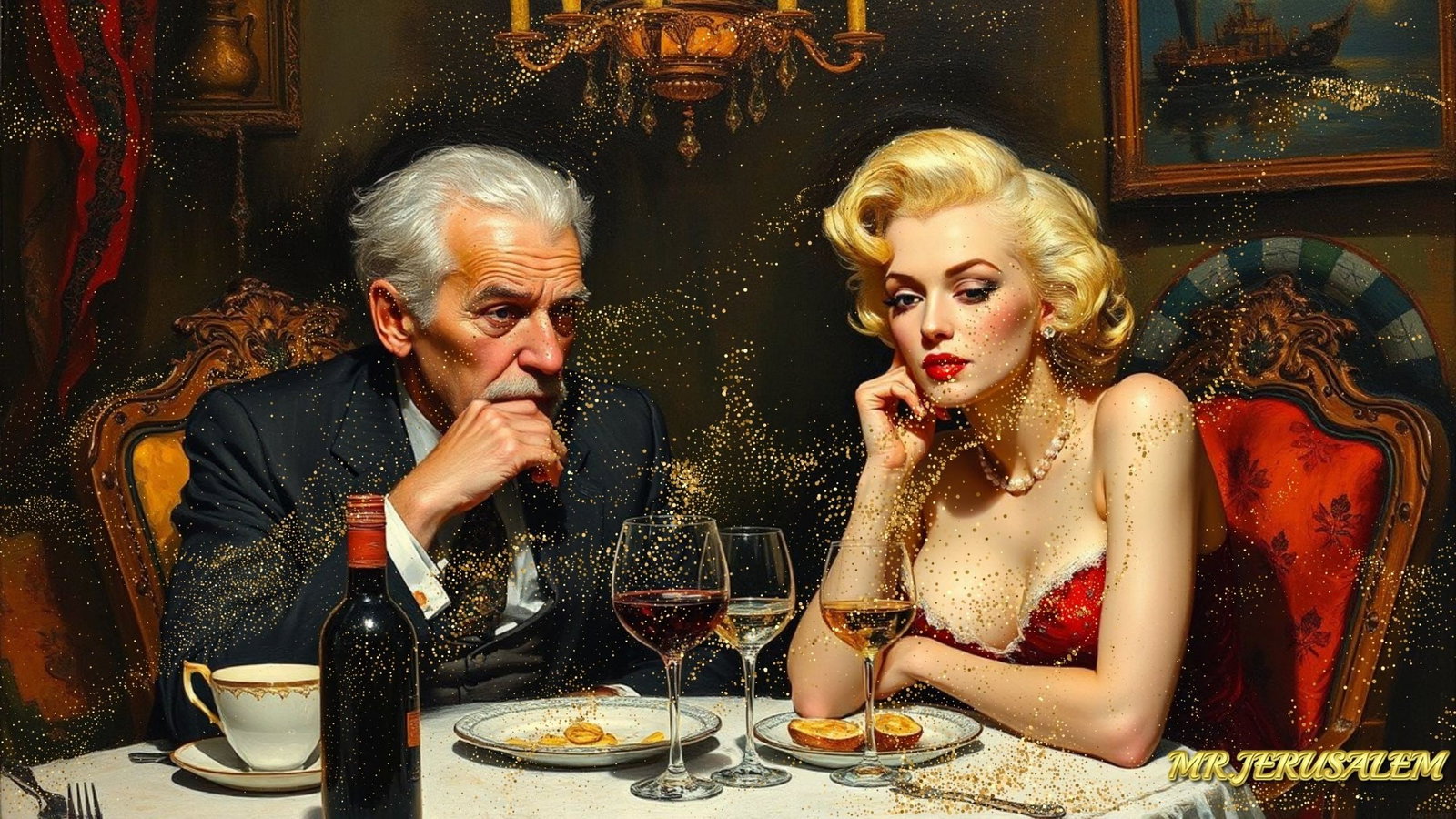 Max Ernst - Dinner With Marilyn Monroe-D2, Limited Edition of 50 Pieces, Signed & Numbered (1 of 5)