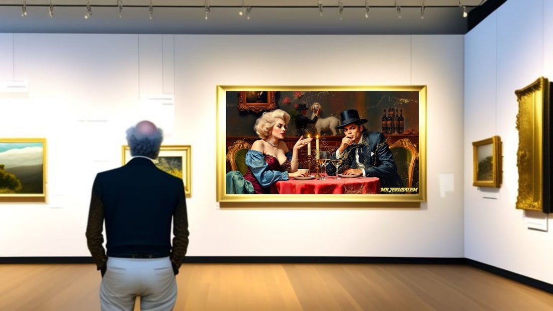 Michael Jackson - Dinner With Marilyn Monroe-D2, Limited Edition of 50 Pieces, Signed & Numbered - 2