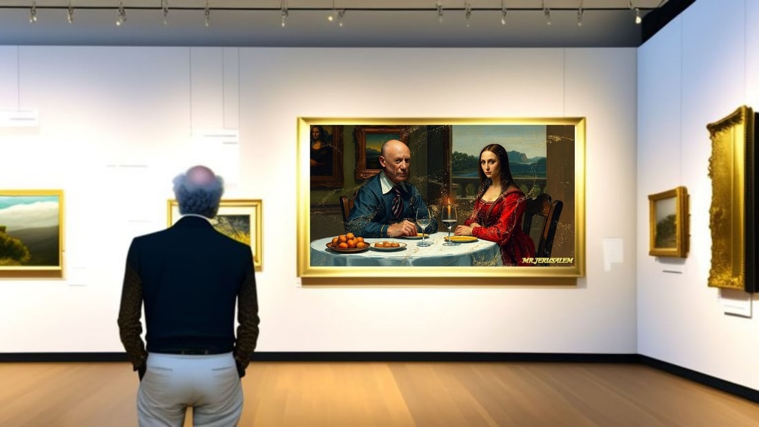 Pablo Picasso - Dinner With Mona Lisa-D2, Limited Edition of 50 Pieces, Signed & Numbered - 2