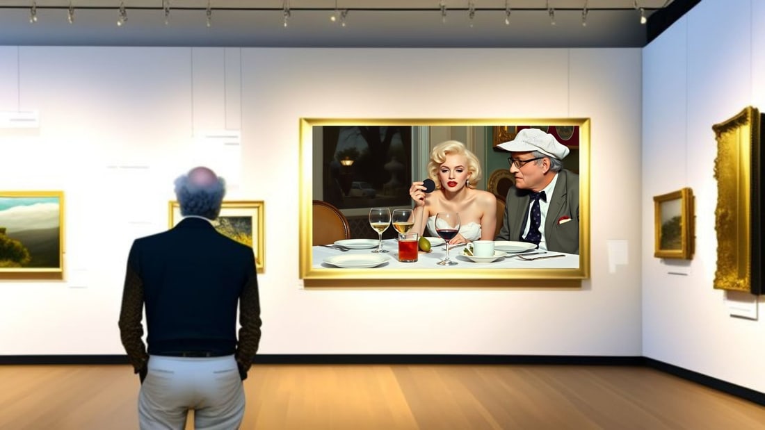 David Hockney - Dinner With Marilyn Monroe-D1, Limited Edition of 50 Pieces, Signed & Numbered - 2