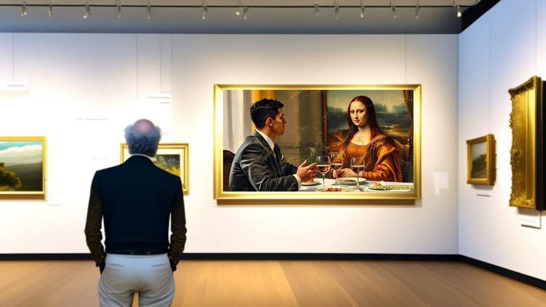 Cristiano Ronaldo - Dinner With Mona Lisa-D2, Limited Edition of 50 Pieces, Signed & Numbered - 2