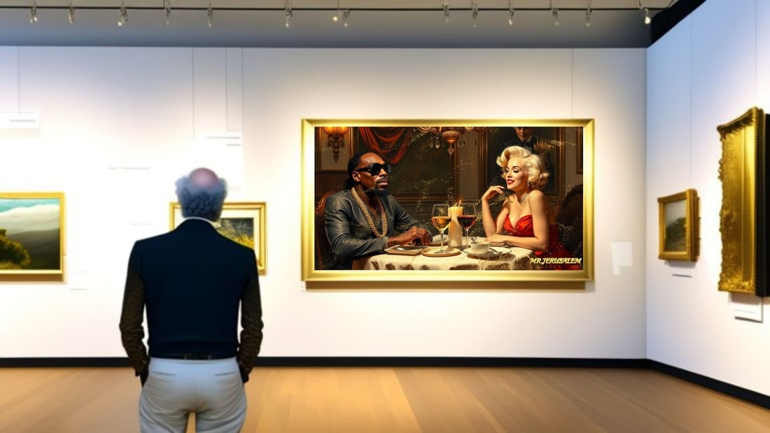 Snoop Dogg - Dinner With Marliyn Monroe-D1, Limited Edition of 50 Pieces, Signed & Numbered - 2
