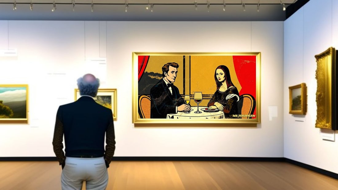 Roy Lichtenstein - Dinner With Mona Lisa-D1, Limited Edition of 50 Pieces, Signed & Numbered - 2