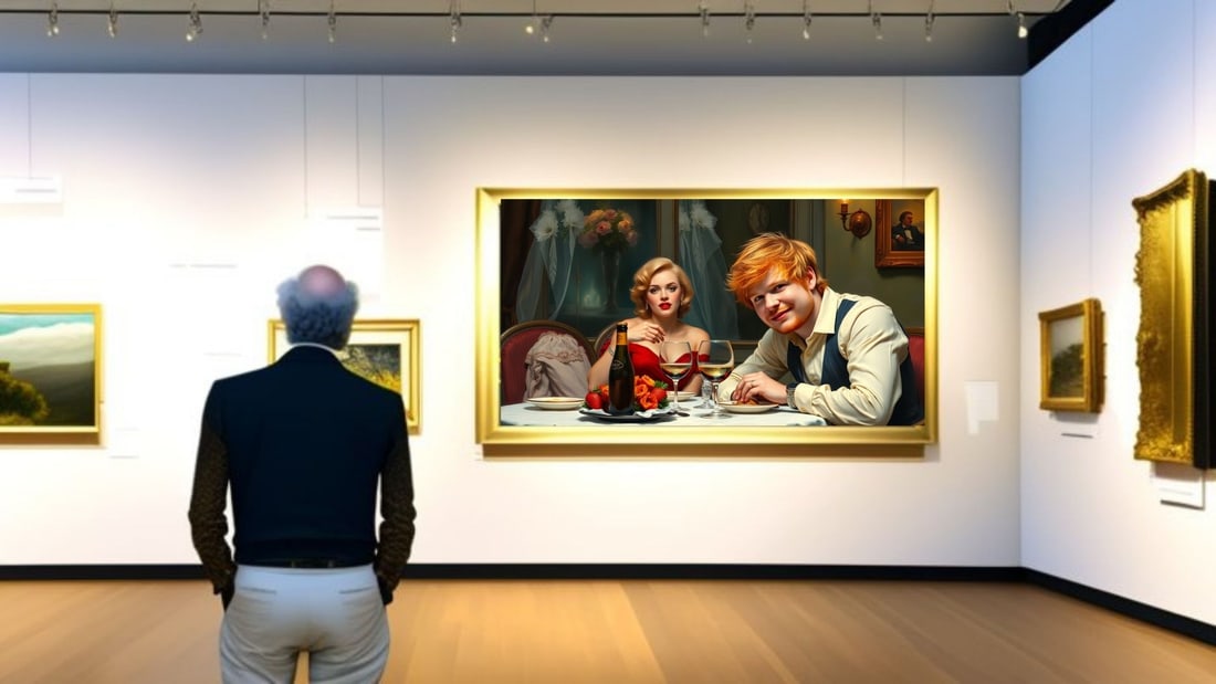 Ed Sheeran - Dinner With Marilyn Monroe-D1, Limited Edition of 50 Pieces, Signed & Numbered - 2