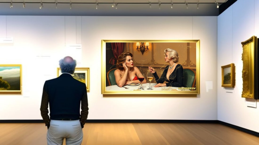 Jennifer Lopez - Dinner With Marilyn Monroe-D2, Limited Edition of 50 Pieces Signed & Numbered - 2
