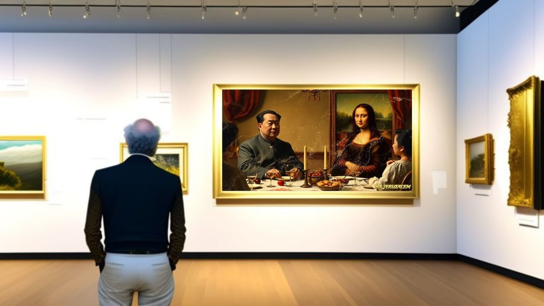 Mao Zedong - Dinner With Mona Lisa-D2, Limited Edition of 50 Pieces, Signed & Numbered - 2