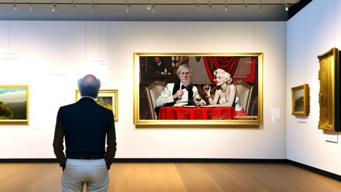 Andy Warhol - Dinner With Marilyn Monroe- D1, Limited Edition of 50 Pieces, Signed & Numbered - 2