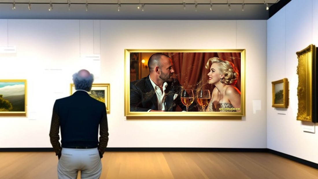 Jason Statham - Dinner With Marilyn Monroe-D2, Limited Edition of 50 Pieces, Signed & Numbered - 2