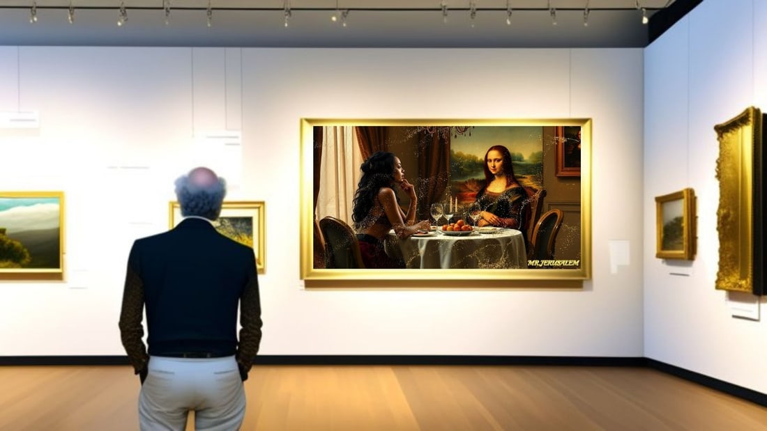 Rihanna - Dinner With Mona Lisa-D2, Limited Edition of 50 Pieces, Signed & Numbered - 2