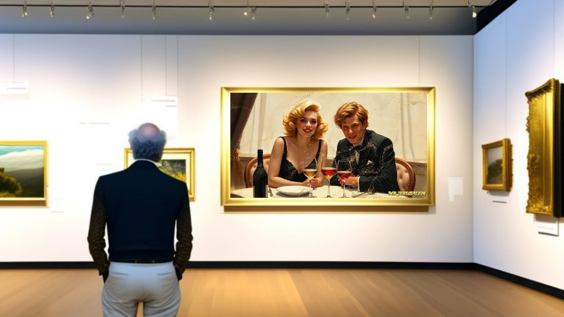 Jesse Eisenberg - Dinner With Marilyn Monroe-D1, Limited Edition of 50 Pieces Signed & Numbered - 2
