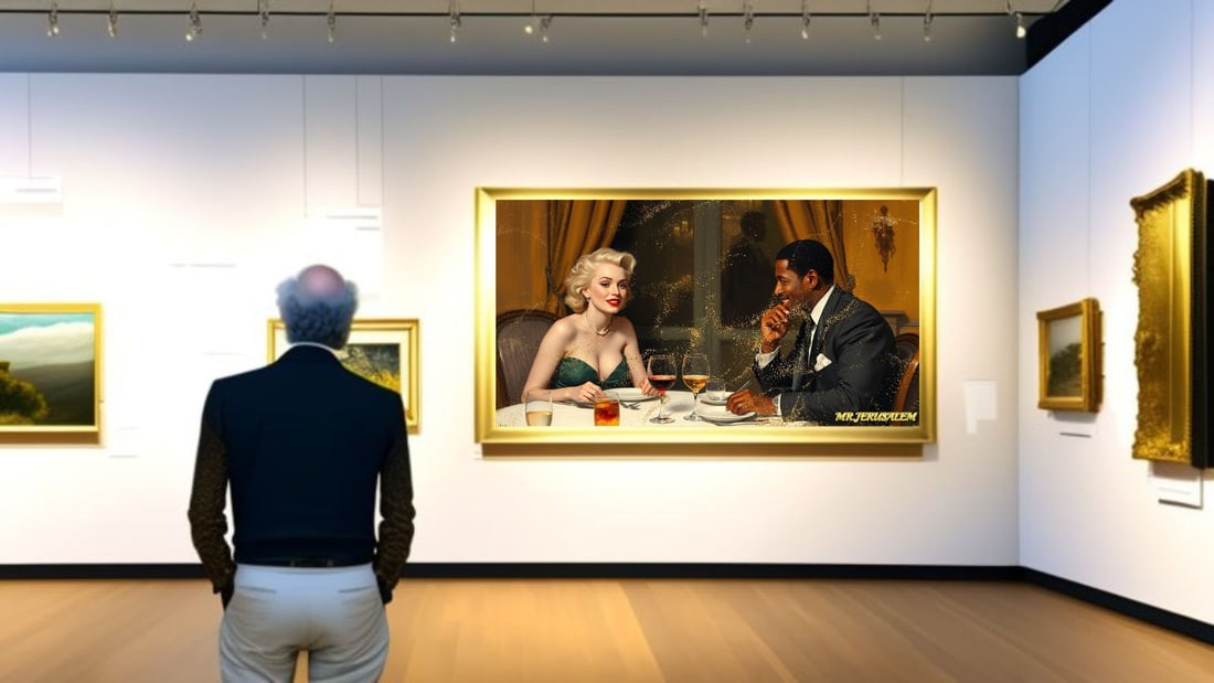 Denzel Washington - Dinner With Marilyn Monroe-D2, Limited Edition of 50 Pieces, Signed & Numbered - 2