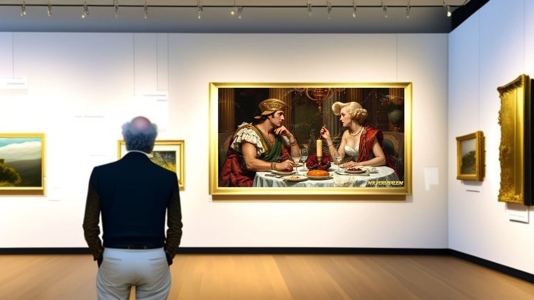 Alexander the Great - Dinner With Marilyn Monroe- D1, Edition of 50 Pieces, Signed & Numbered - 2