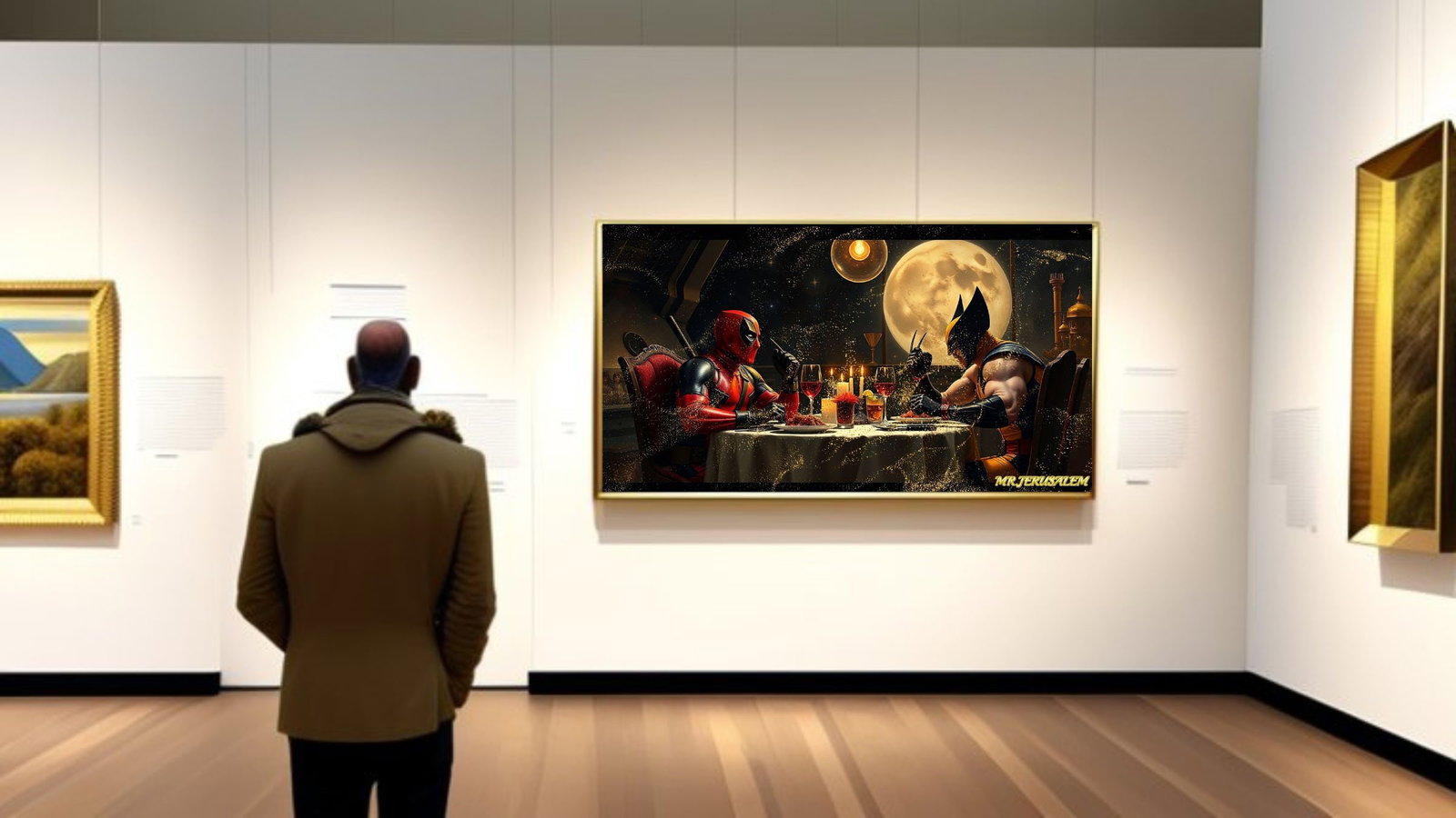 Wolverine- Dinner With Deadpool-D1,Limited Edition of 50 Pieces, Signed and numbered - 2