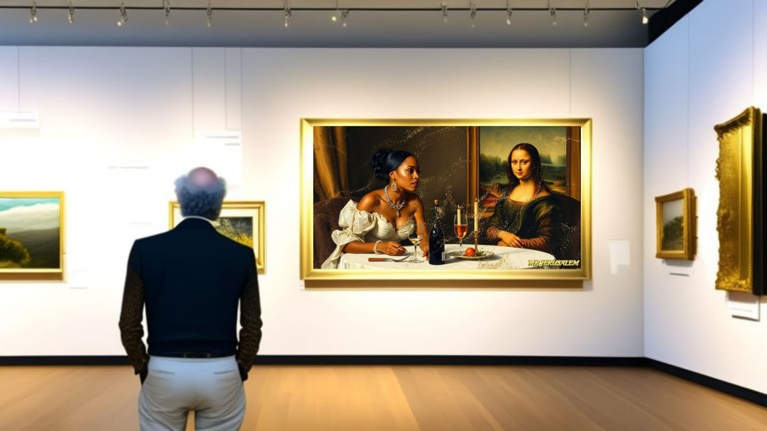 Rihanna - Dinner With Mona Lisa-D1, Limited Edition of 50 Pieces, Signed & Numbered - 2