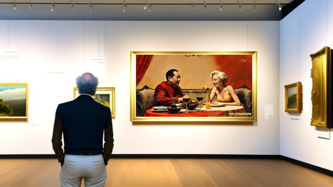 Chairman Mao - Dinner With Marilyn Monroe-D2, Limited Edition of 50 Pieces, Signed & Numbered - 2