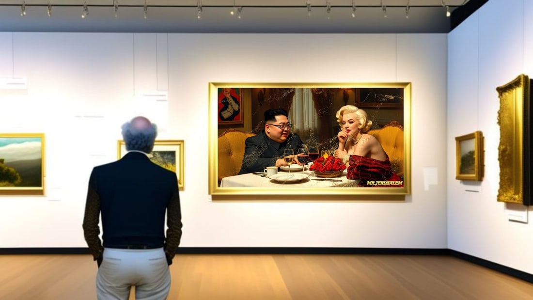 Kim Jong-il - Dinner With Marilyn Monroe-D2, Limited Edition of 50 Pieces, Signed & Numbered - 2