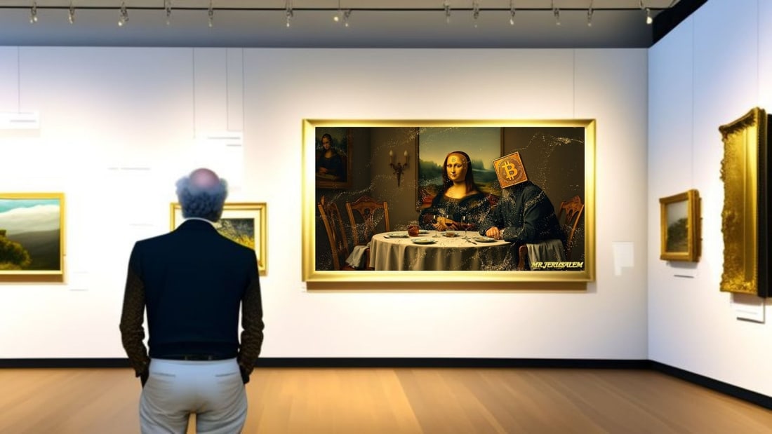 Satoshi Nakamoto - Dinner With Mona Lisa-D2, Limited Edition of 50 Pieces, Signed & Numbered - 2