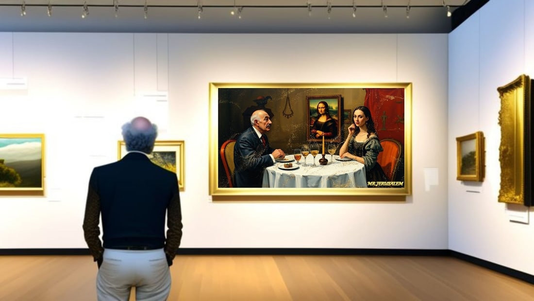 Joan Miro- Dinner With Mona Lisa-D1, Limited Edition of 50 Pieces, Signed & Numbered - 2