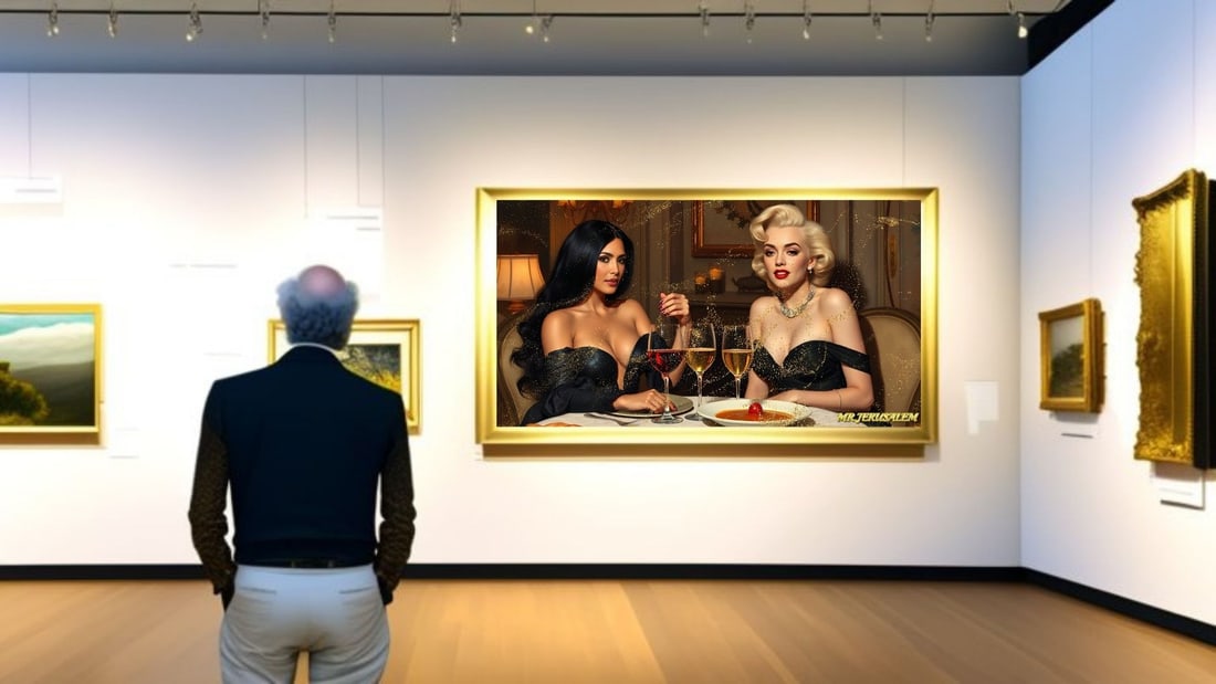 Kim Kardashian - Dinner With Marilyn Monroe-D1, Limited Edition of 50 Pieces, Signed & Numbered - 2