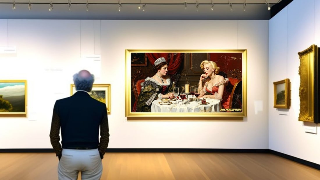 Queen Victoria - Dinner With Marliyn Monroe-D1, Limited Edition of 50 Pieces, Signed & Numbered - 2